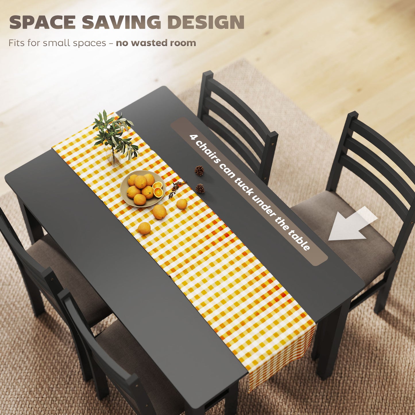 5-Piece Small Kitchen Table Set