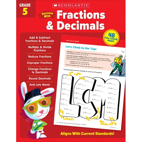 Scholastic Success with Fractions & Decimals Grade 5 Workbook