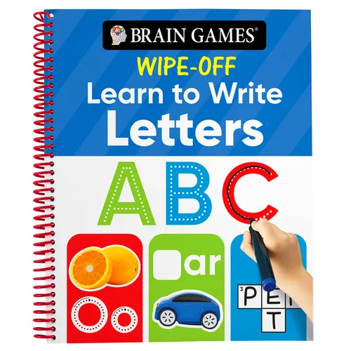Brain Games Wipe-Off - Learn to Write: Letters (Kids Ages 3 to 6)